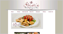 Desktop Screenshot of kristisrestaurant.com