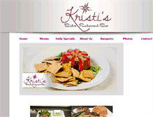Tablet Screenshot of kristisrestaurant.com